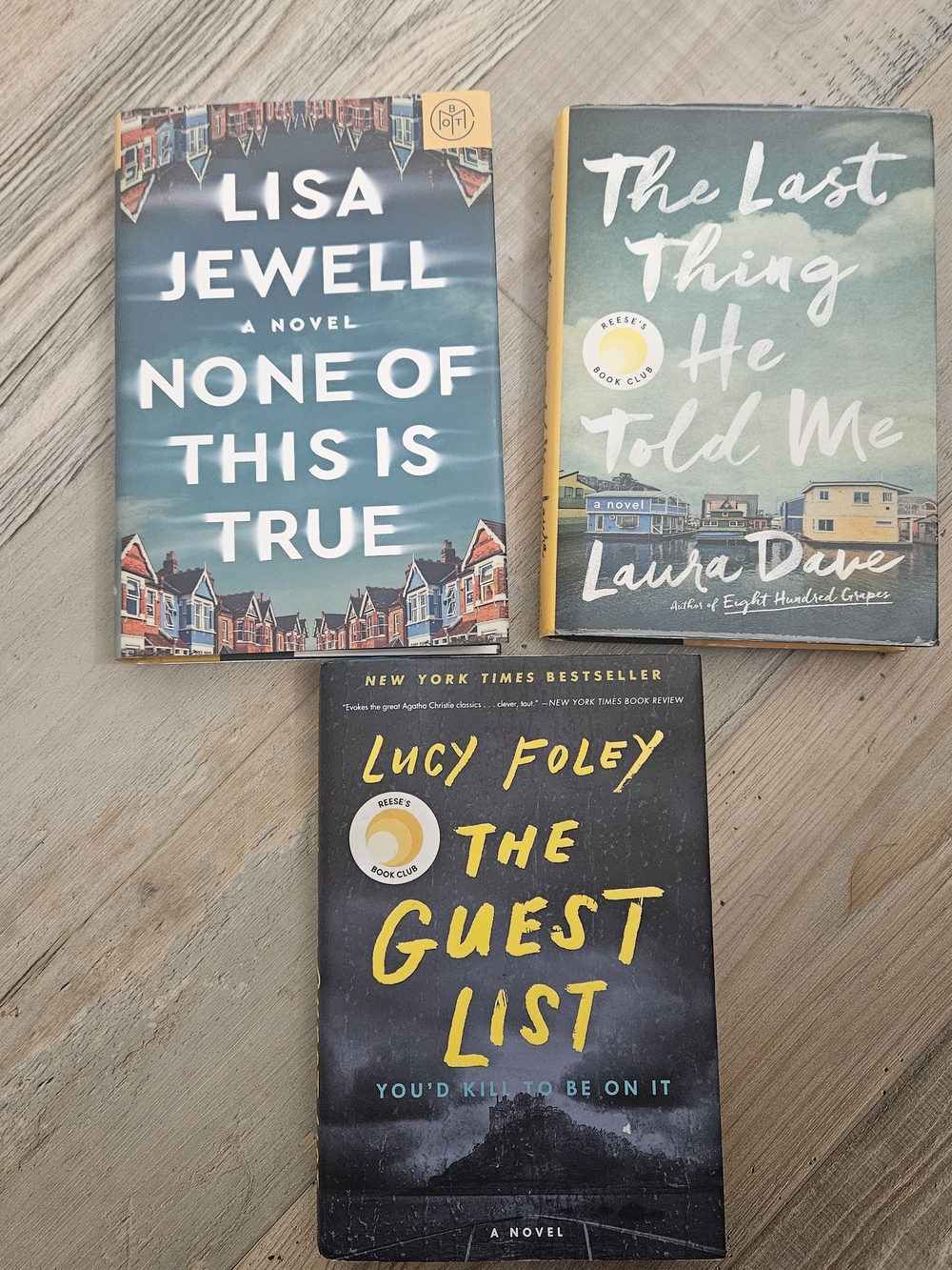 Set of 3 Hardback Thriller Books Lisa Jewell,Laura Dave,Lucy FoleyBEST SELLERS